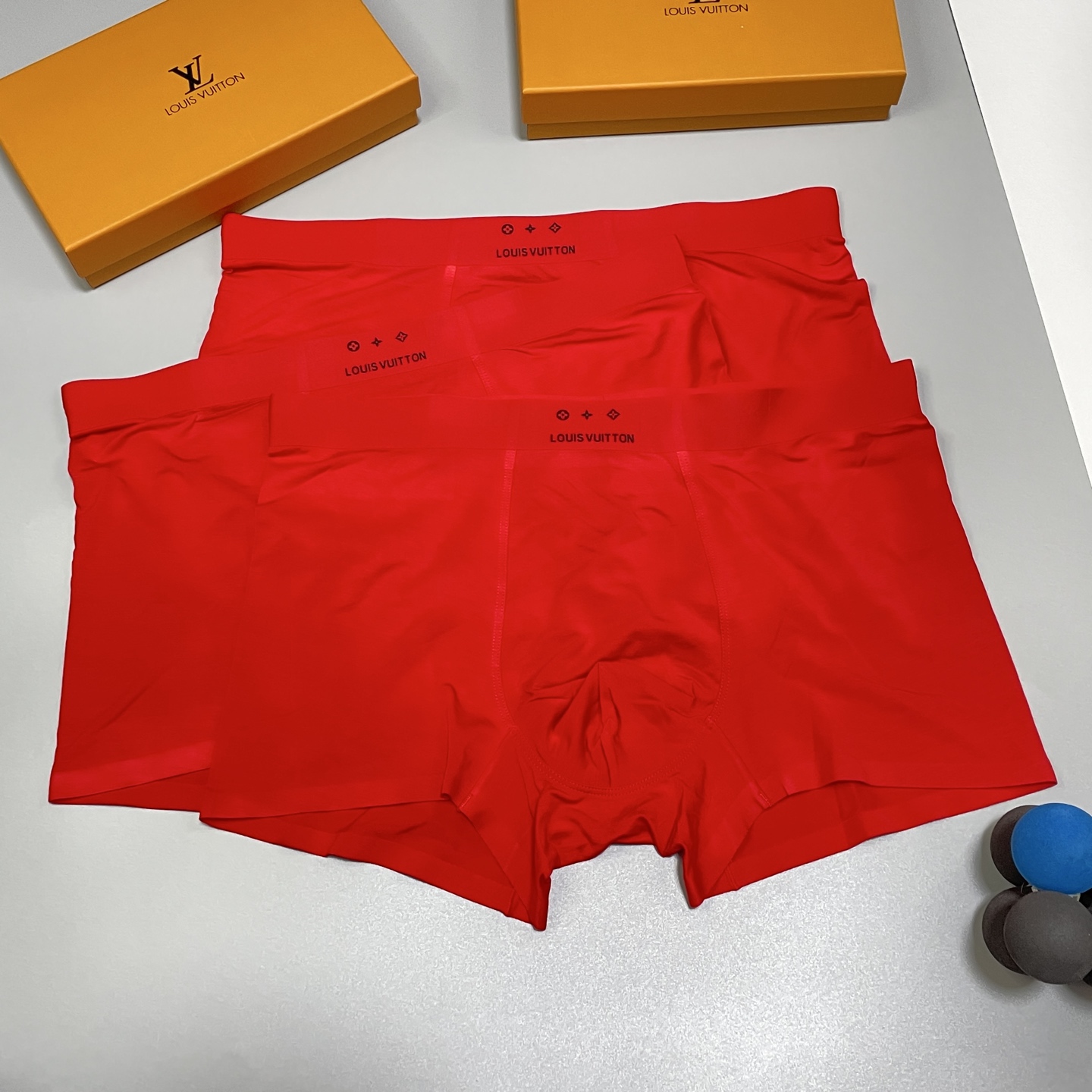 🔥🔥🔥红红火火自备送礼佳品！LV路易威登经典时尚男士内裤！外贸国外订单，立体硅胶lougo 原单品质，无