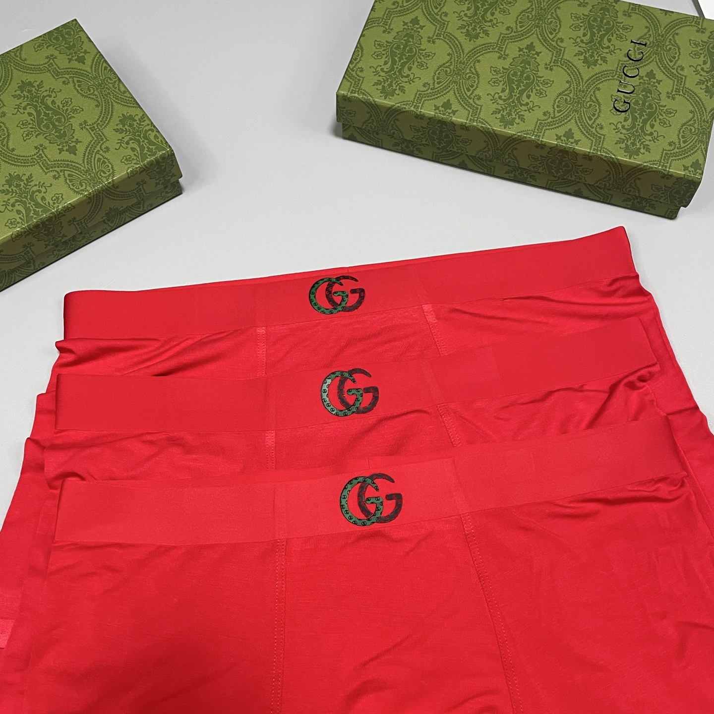 🔥🔥🔥红红火火自备送礼佳品！古琦CUCCI经典时尚男士内裤！外贸国外订单，立体硅胶lougo 原单品质，