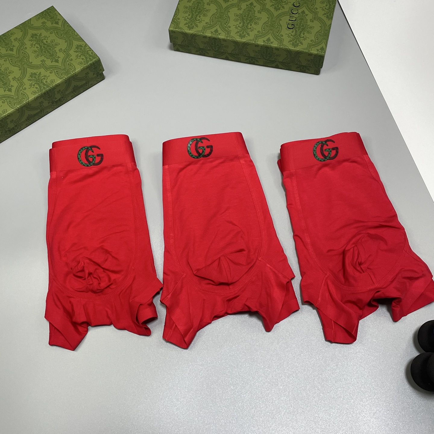 🔥🔥🔥红红火火自备送礼佳品！古琦CUCCI经典时尚男士内裤！外贸国外订单，立体硅胶lougo 原单品质，