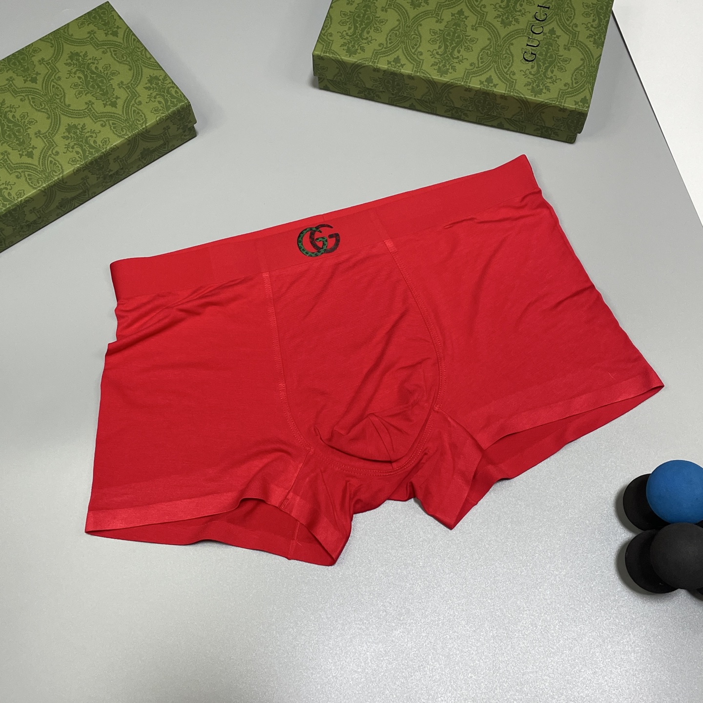 🔥🔥🔥红红火火自备送礼佳品！古琦CUCCI经典时尚男士内裤！外贸国外订单，立体硅胶lougo 原单品质，
