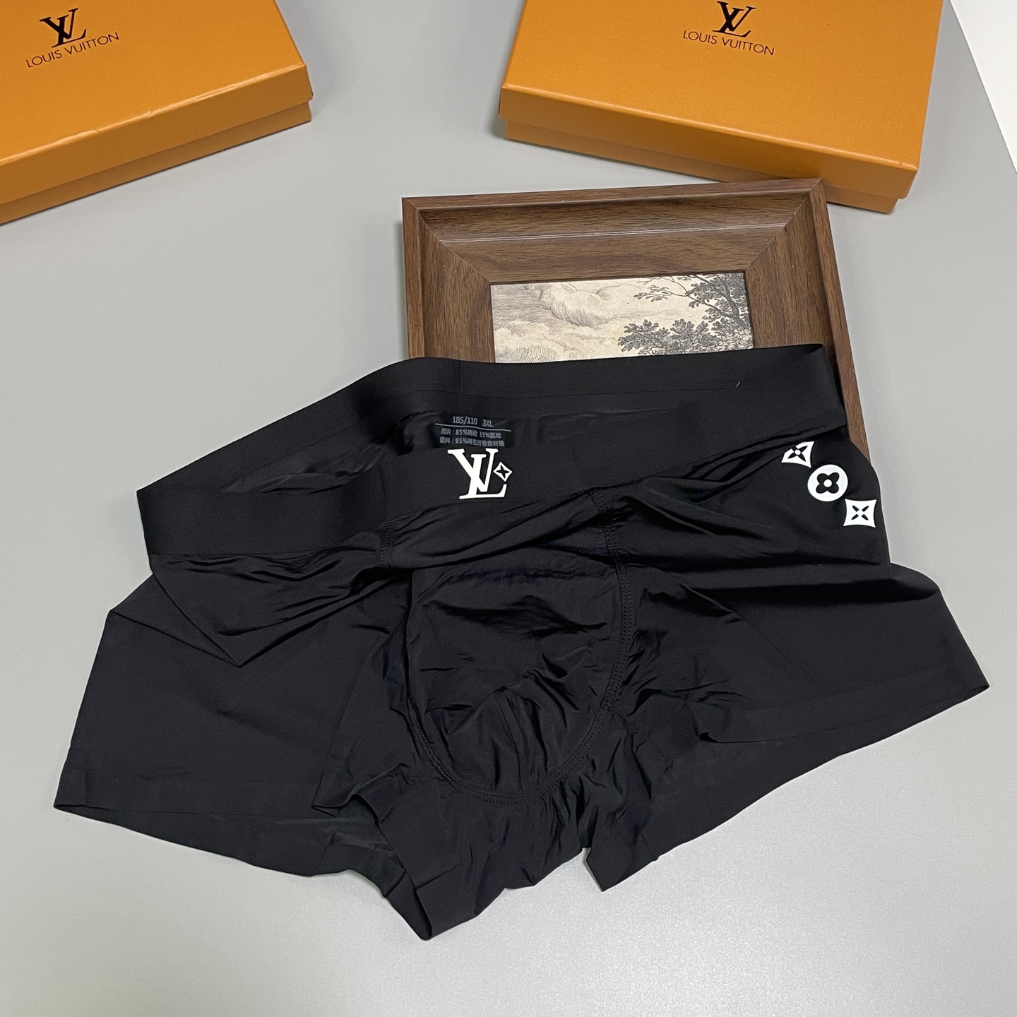 🔥🔥🌾2026 新品，LV路易威登男士内裤！ 外贸公司合作订单，经典立体硅胶logo印标 轻薄透设计，采
