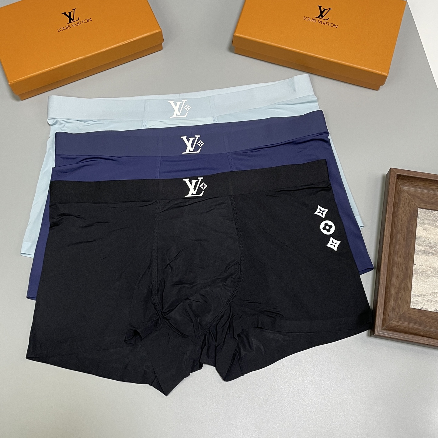 🔥🔥🌾2026 新品，LV路易威登男士内裤！ 外贸公司合作订单，经典立体硅胶logo印标 轻薄透设计，采