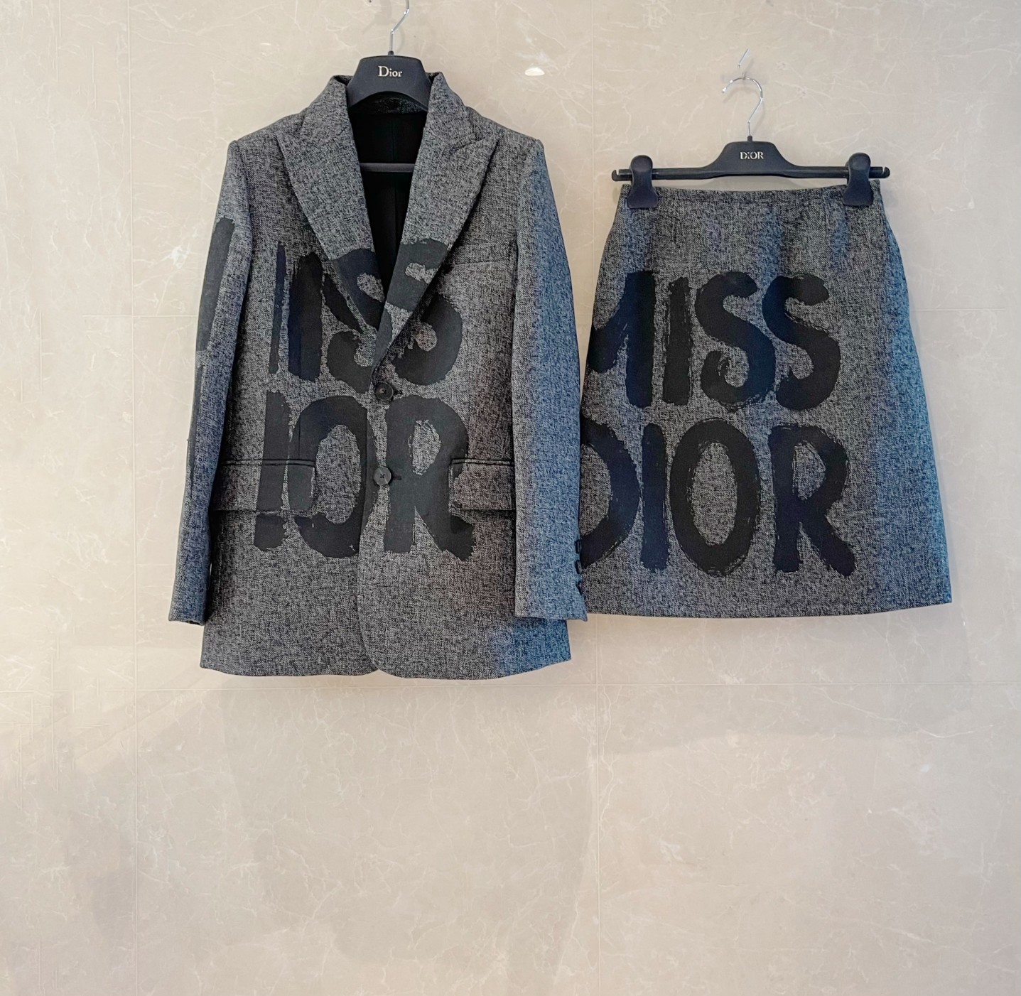 Dior Abbigliamento Completi Due Pezzi & Set Coordinati Grigio Stampa