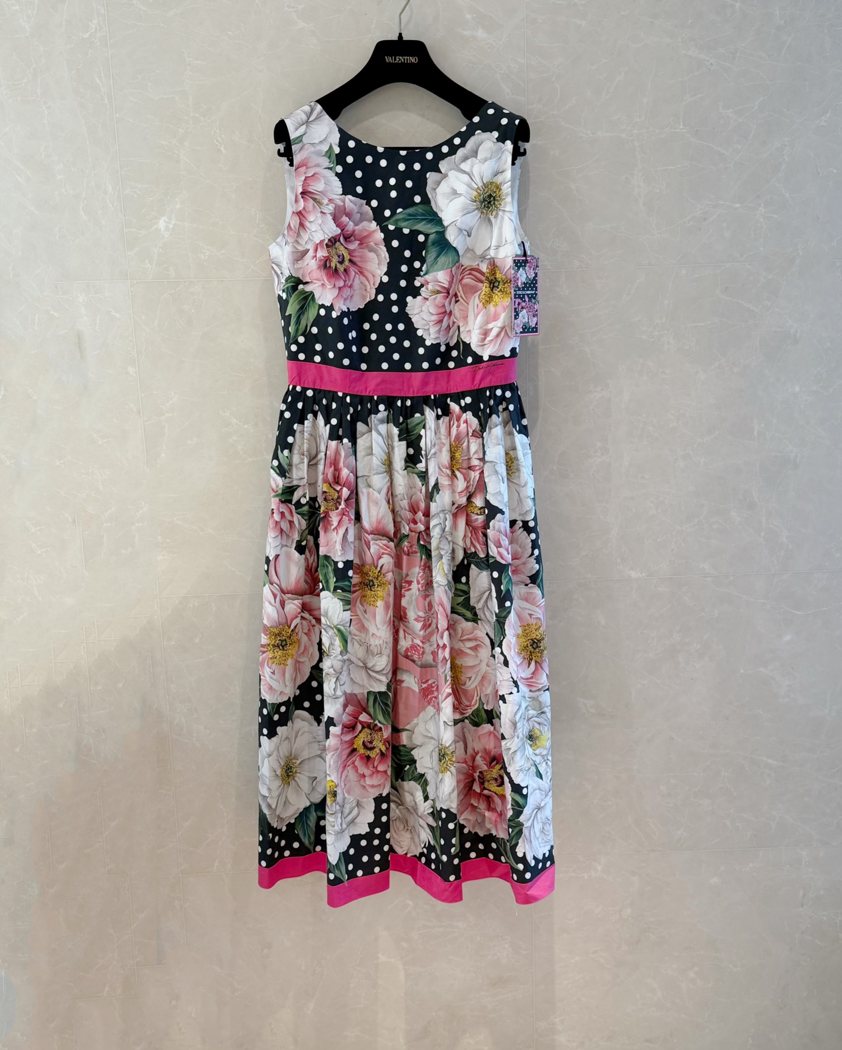 Elegant DG25 Spring Dress: Snake Year Limited Edition - Floral & Polka Dot 2 a1739696435389 0820
