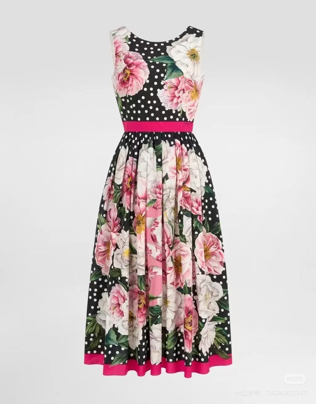 Elegant DG25 Spring Dress: Snake Year Limited Edition - Floral & Polka Dot 9 a1739696478423 7436