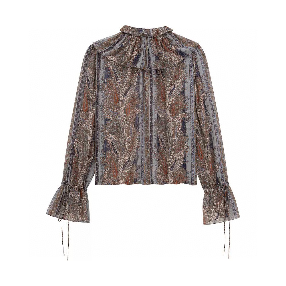 Yves Saint Laurent Silk Shirt & Skirt Set - Elegant Spanish Style 9 a1742200174163 3281