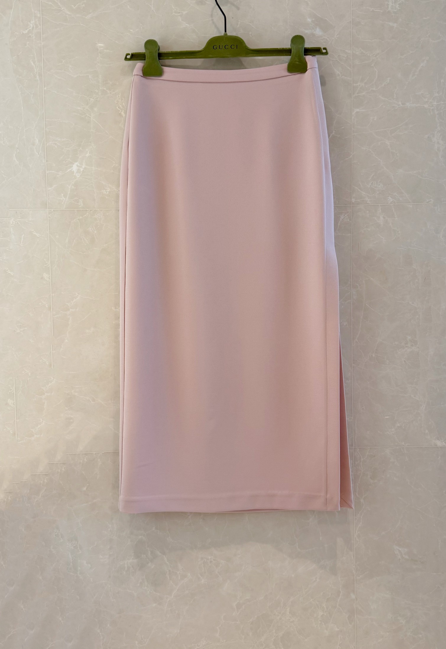 Elegant G-Style Pastel Skirt with Side Slit - Perfect for Spring & Summer 3 a1742544345831 0232