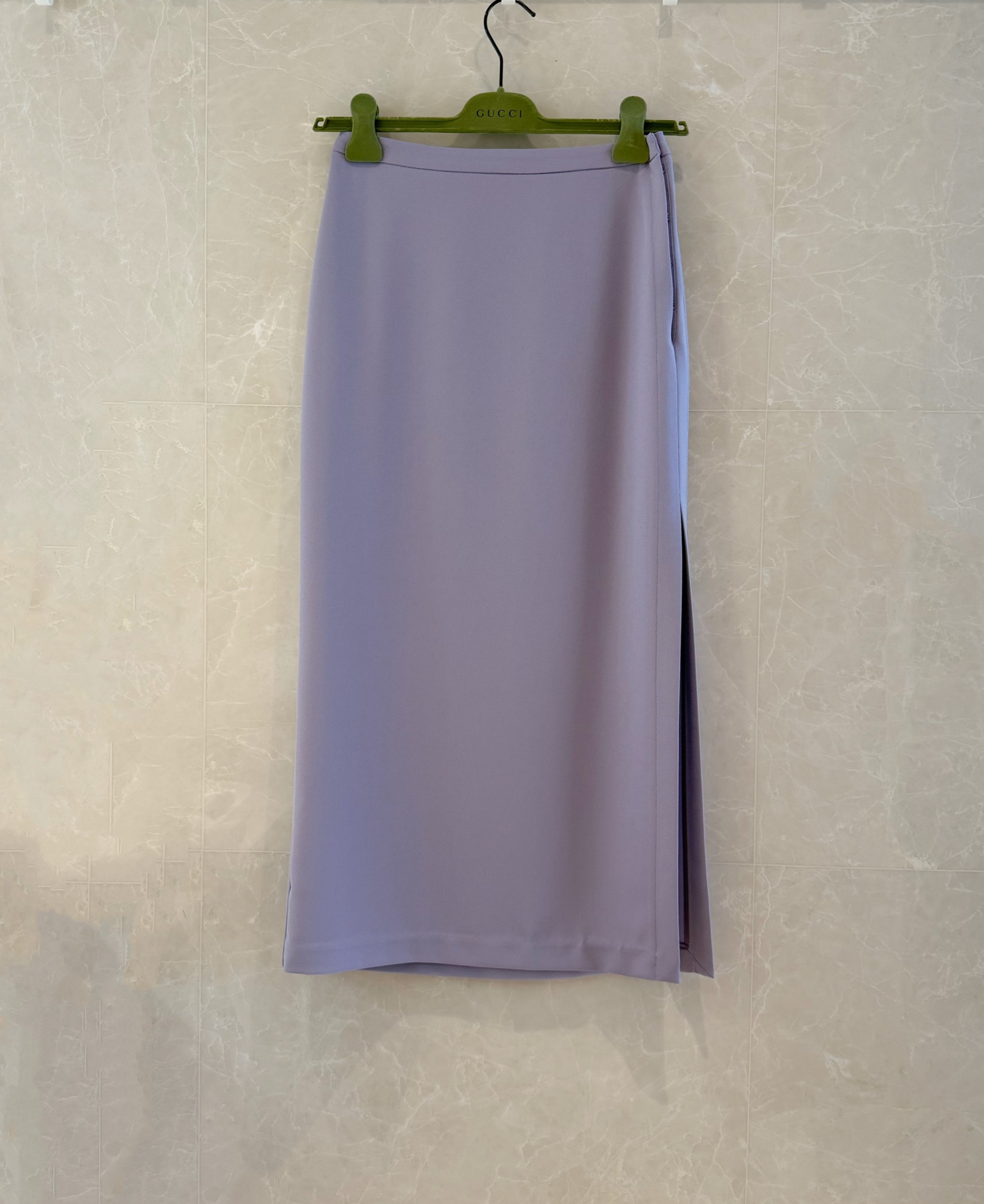 Elegant G-Style Pastel Skirt with Side Slit - Perfect for Spring & Summer 4 a1742544345872 4266