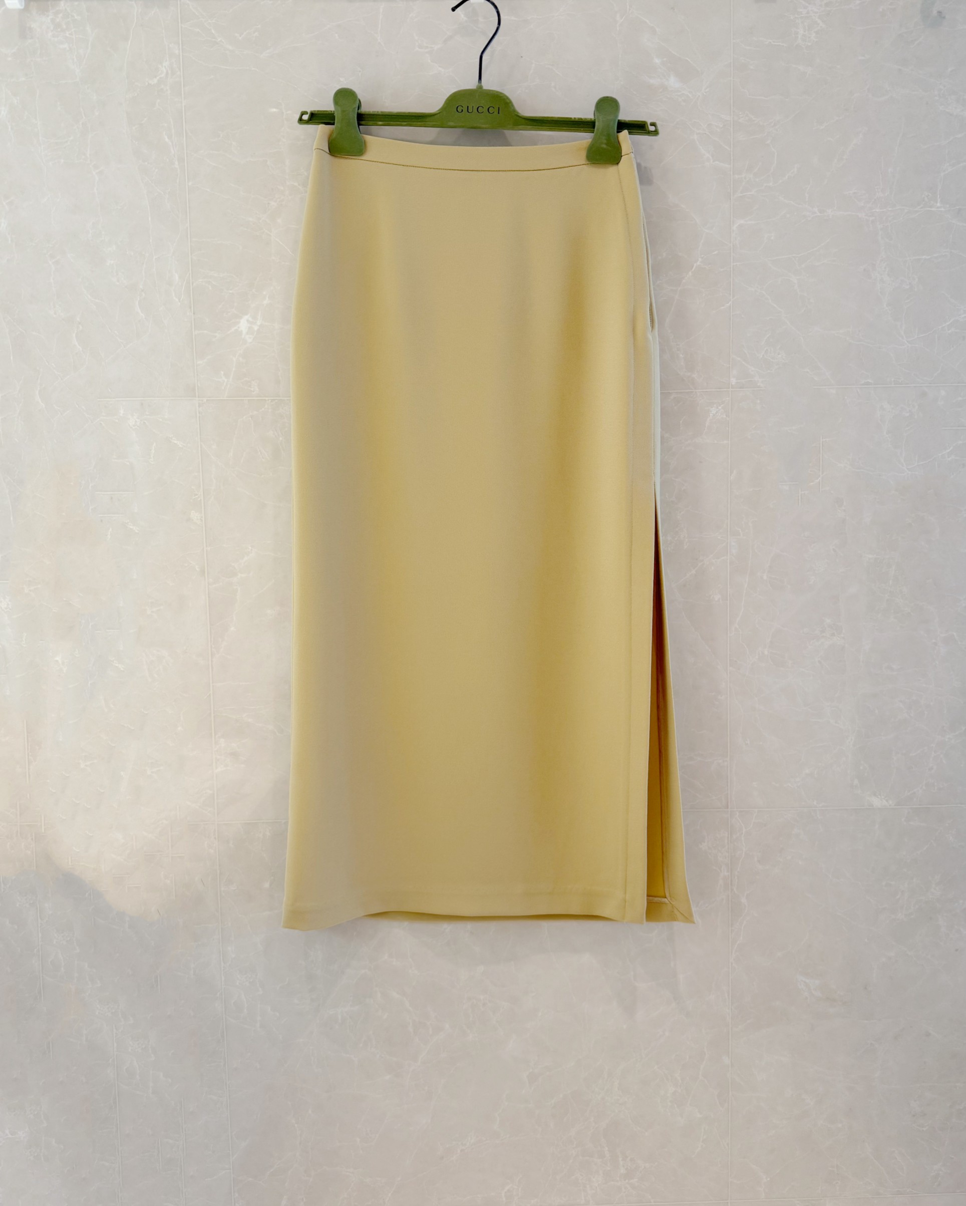 Elegant G-Style Pastel Skirt with Side Slit - Perfect for Spring & Summer 7 a1742544352246 6476
