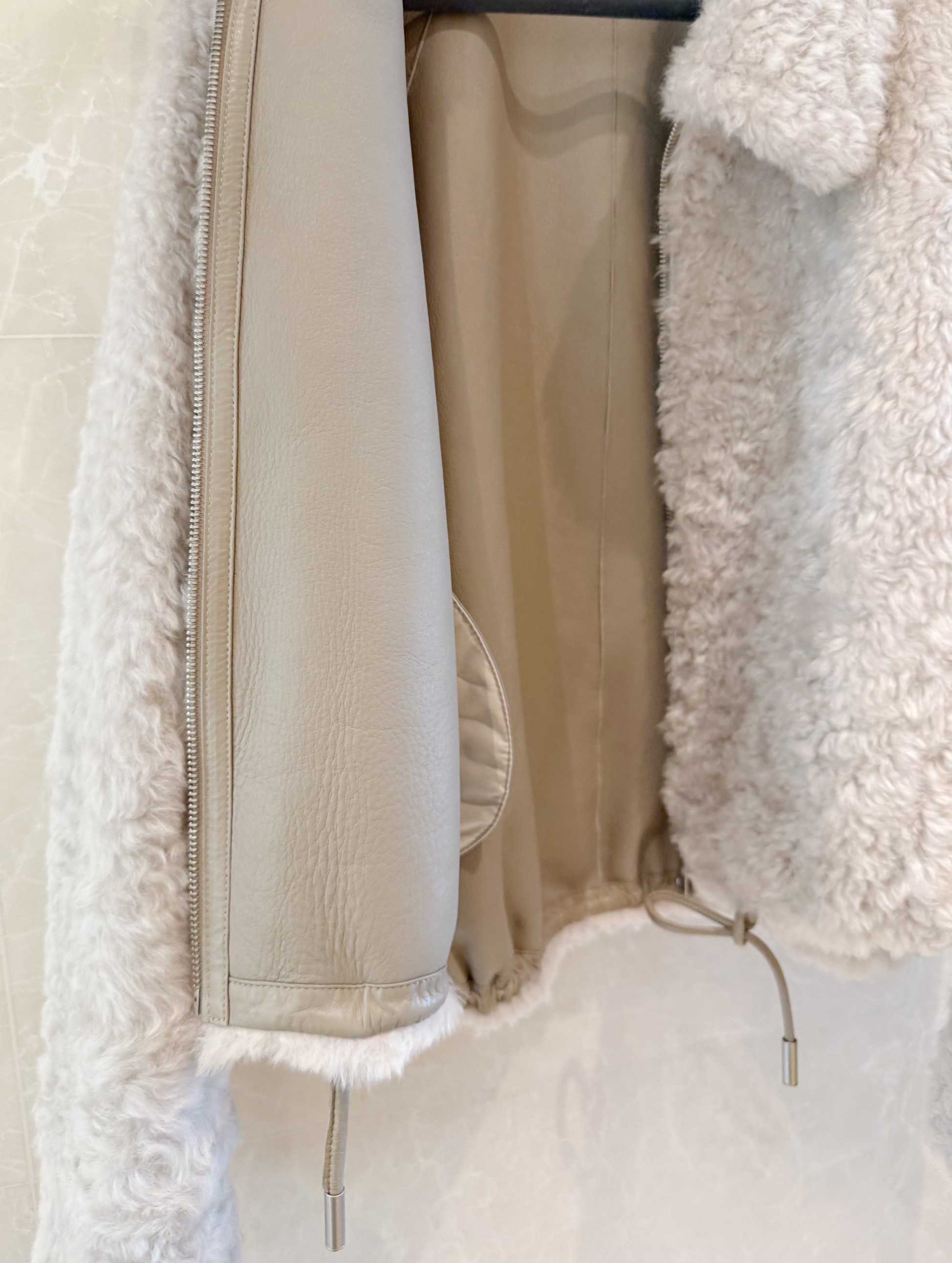 Fluffy Fleece Pullover with Zip and Drawstring Detail - Winter Fashion 6 a1758960262973 2813