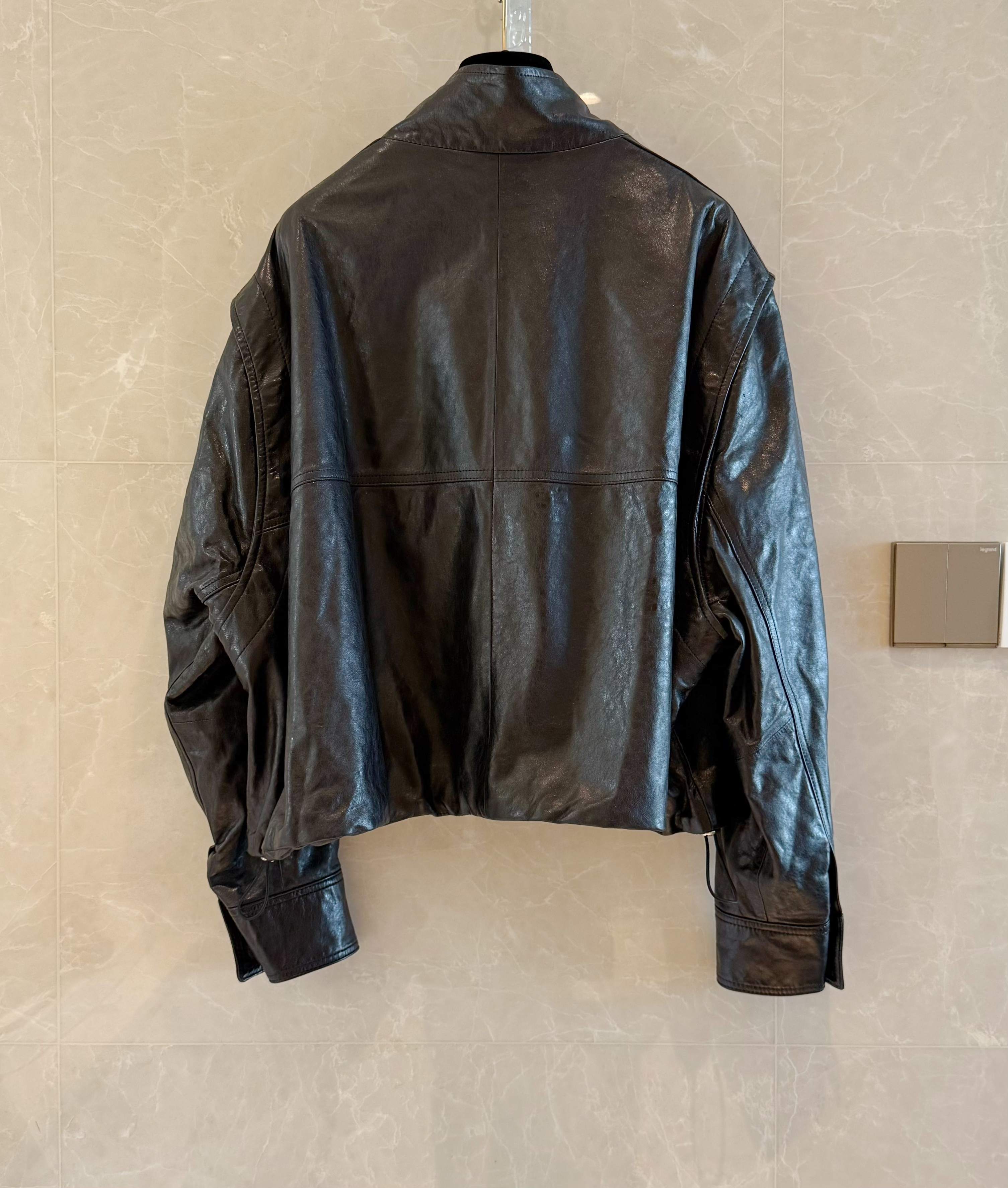 Women's Lambskin Leather Biker Jacket - Stand Collar Zip Up Motorcycle Coat 5 a1758960299674 3602