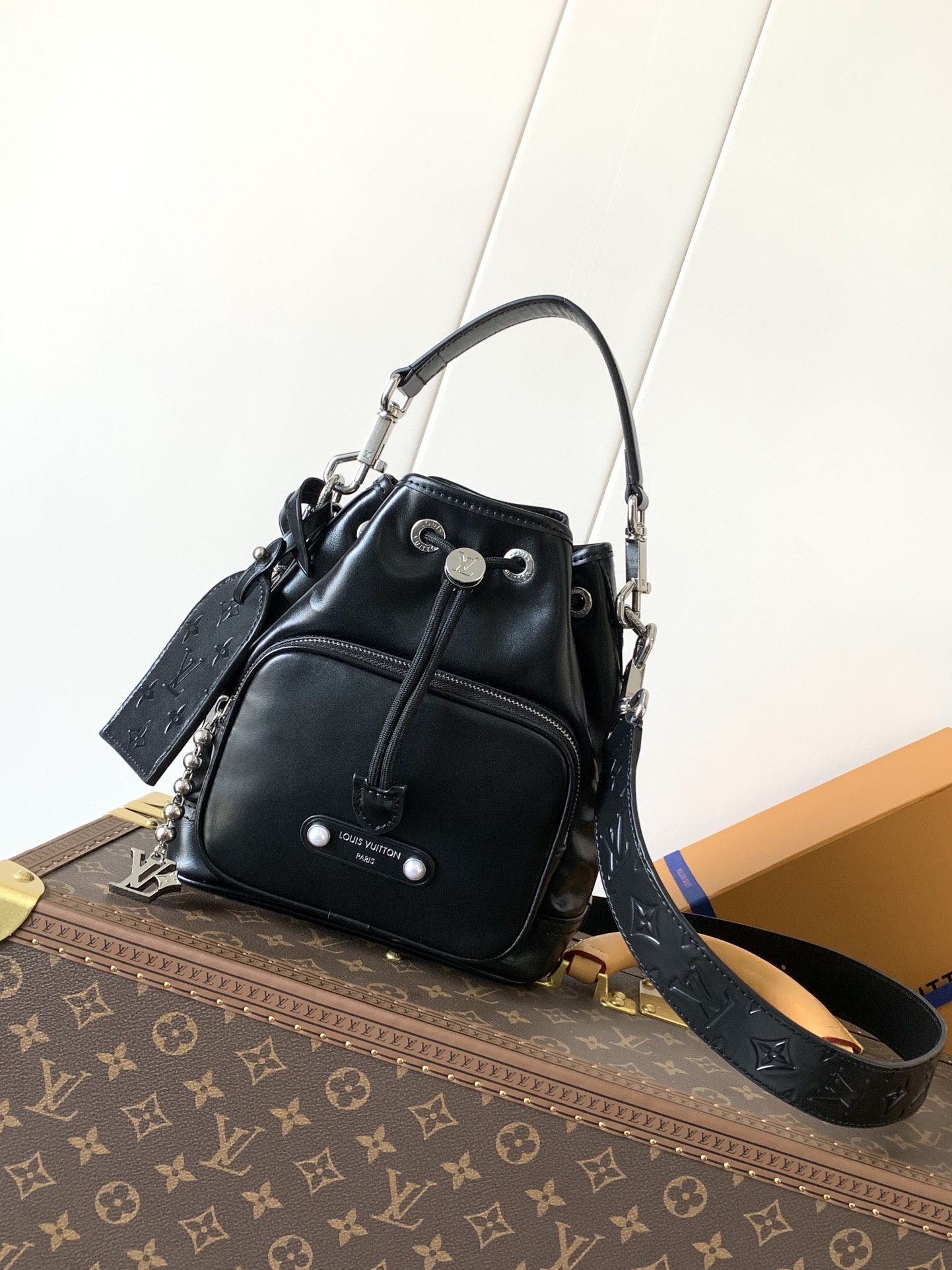  M13985黑色 顶级原单 变码芯片163c 全皮手提包 NOÉ CARGO 手袋 本款 Noé Ca