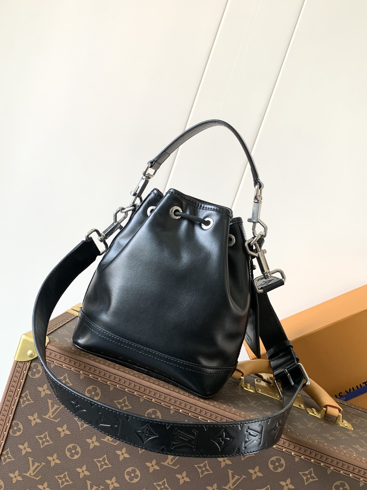  M13985黑色 顶级原单 变码芯片163c 全皮手提包 NOÉ CARGO 手袋 本款 Noé Ca