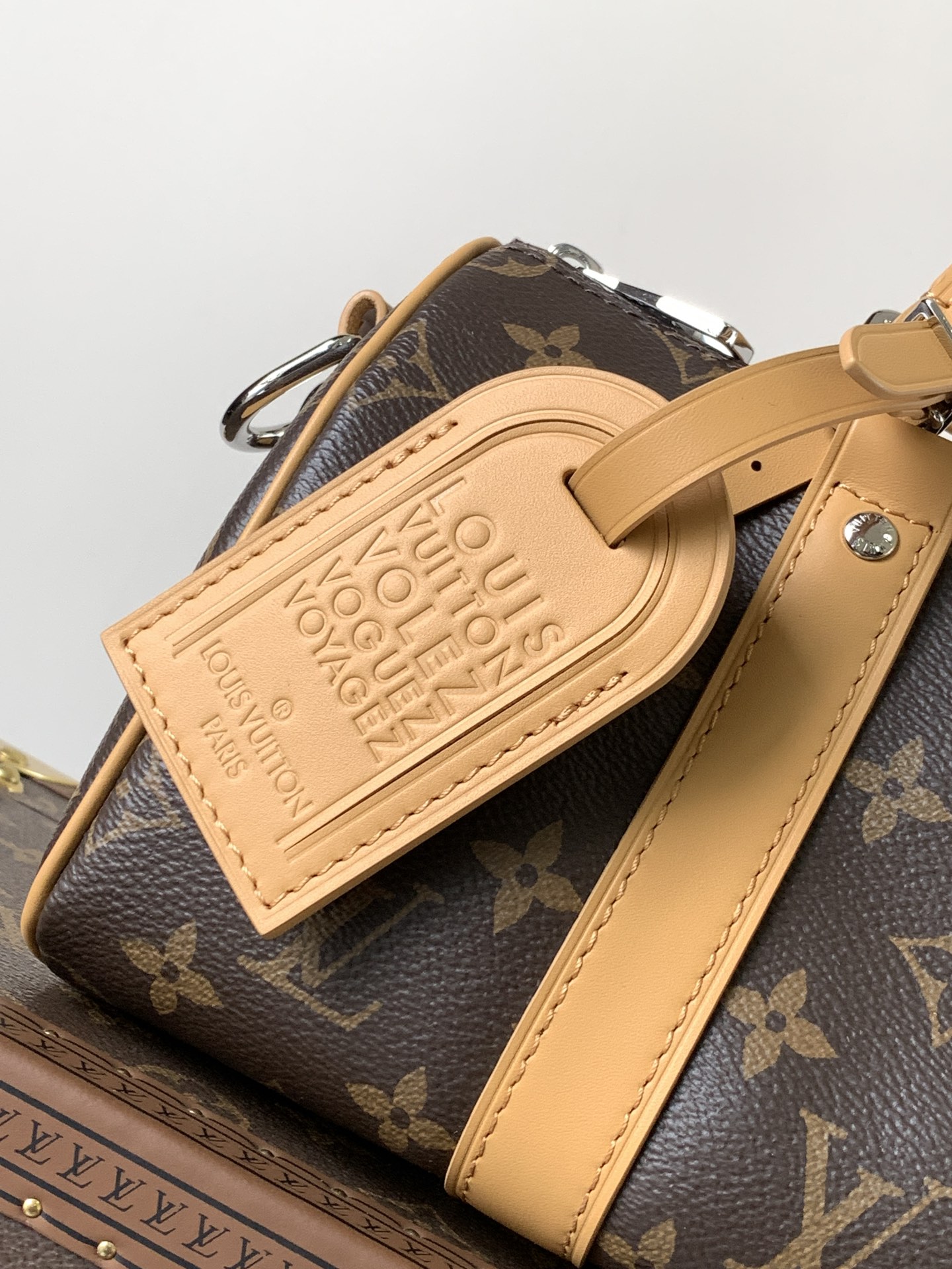 Louis Vuitton M12609 M12733老花黄色 动态变码163c 本款 Keepall Bandoulière 25 手袋浓缩 Keepall 旅行袋设计