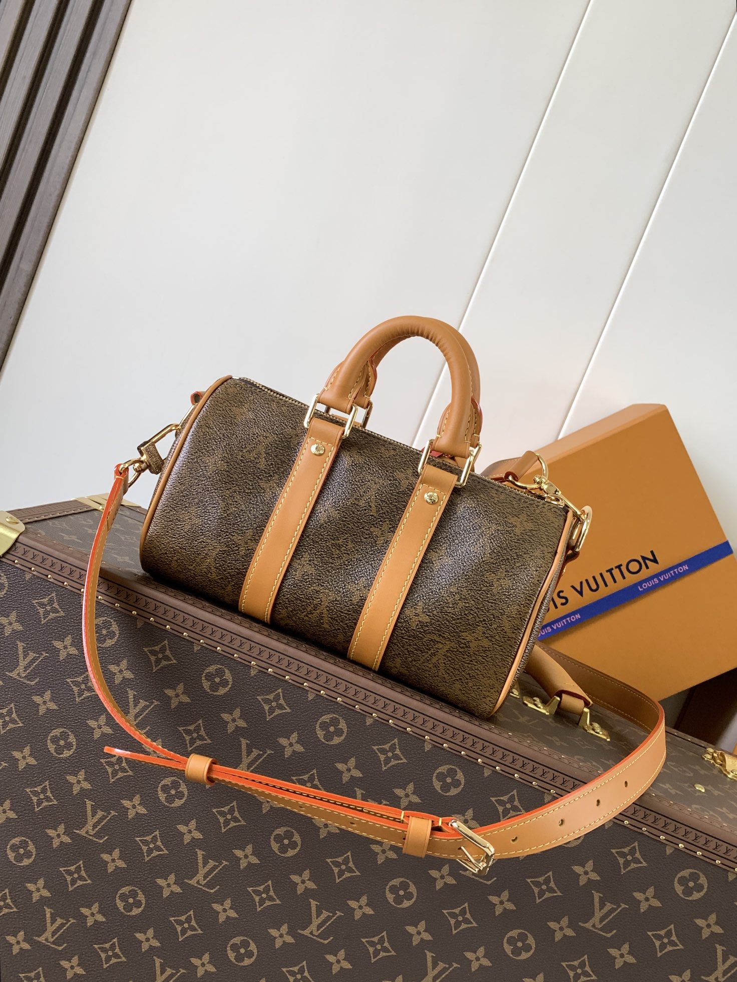 Louis Vuitton M11542新款 变码芯片163c Keepall Bandoulière 25 手袋汲取西部灵感