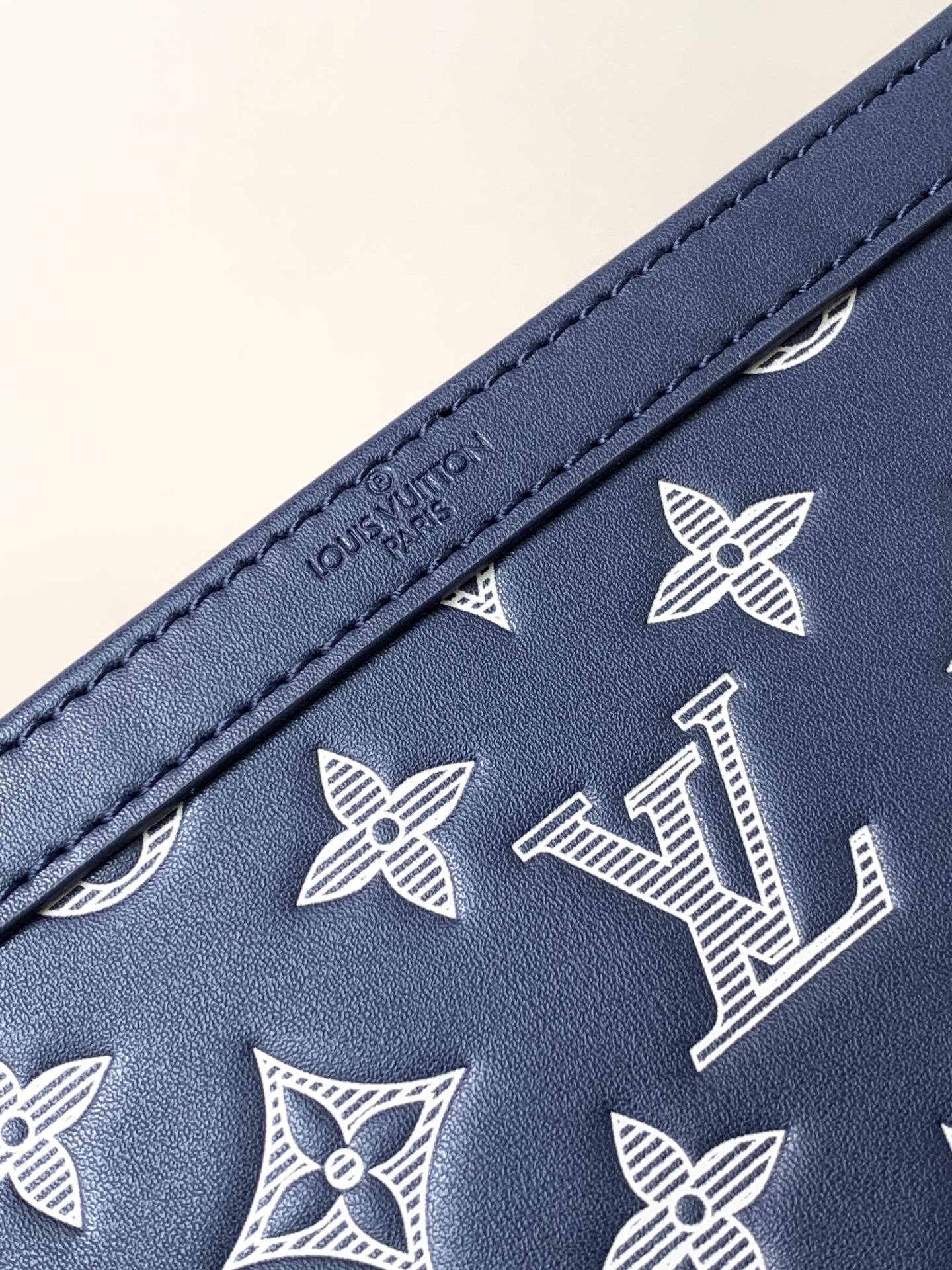 Louis Vuitton M83384压印蓝 变码芯片163C