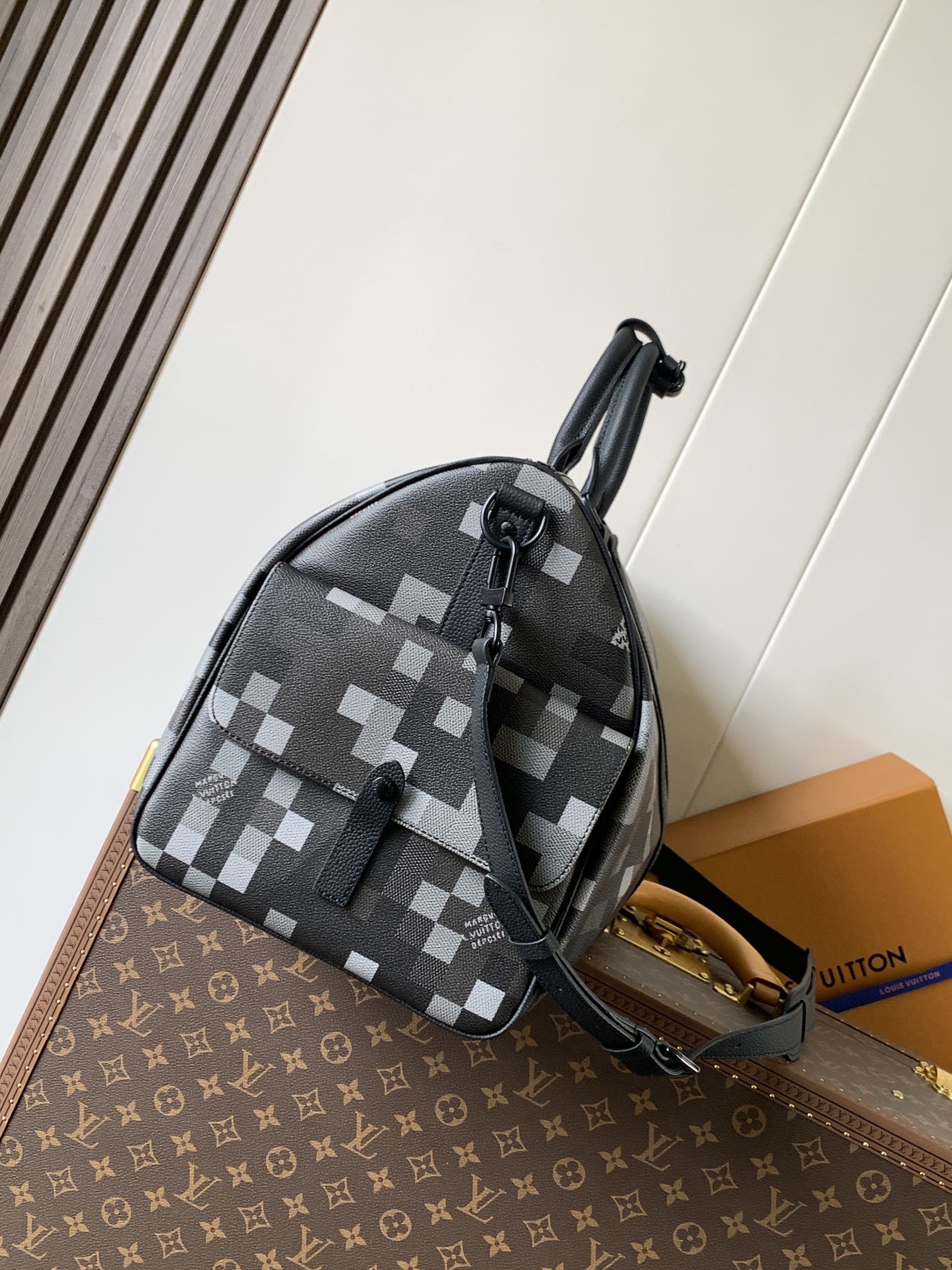 M14957 顶级原单 变码芯片163C 本款 Keepall Bandoulière 50 旅行袋选用