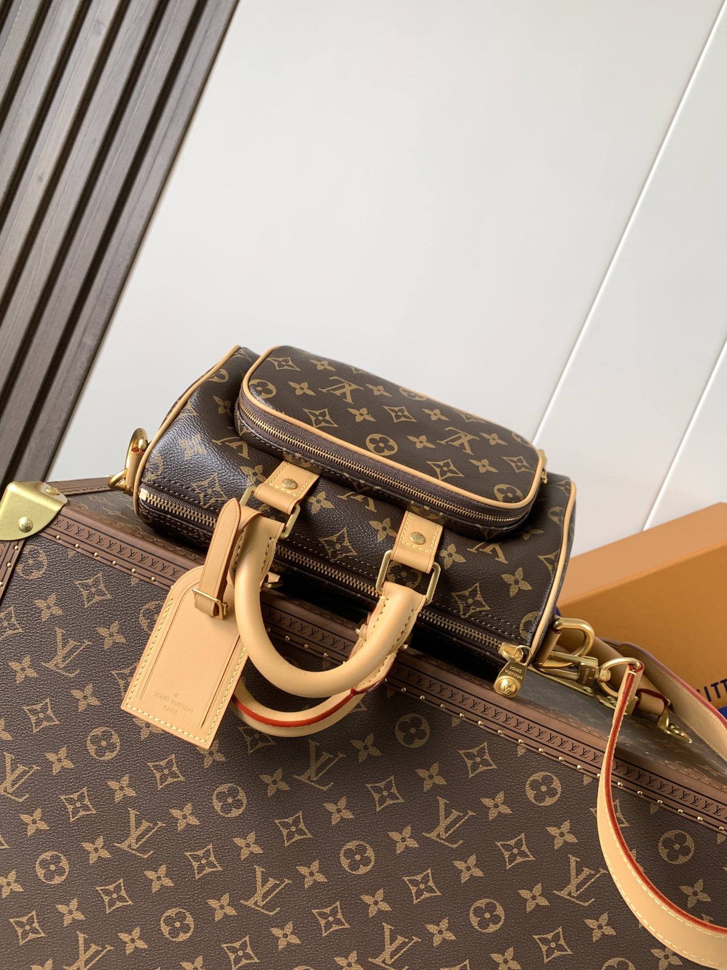 M14981 顶级原单 变码芯片163C 本款 Keepall 25 Cargo 手袋出自 Monogr