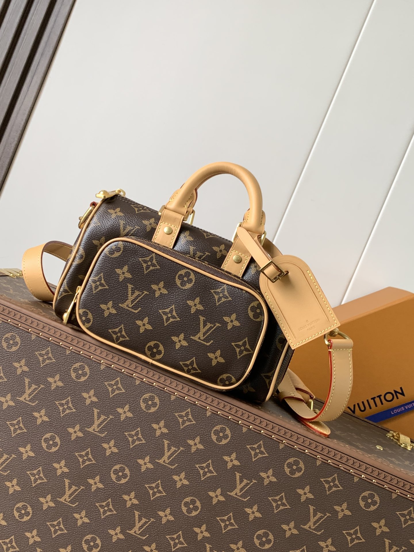 M14981 顶级原单 变码芯片163C 本款 Keepall 25 Cargo 手袋出自 Monogr