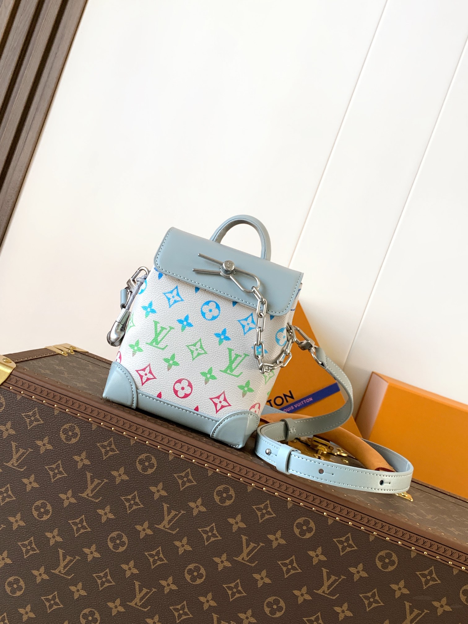 Louis Vuitton Nano Steamer Bag Monogram Canvas with Leather Trim 1 i1755965395 6661 1