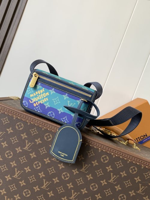 Louis Vuitton Bosphore Mini Bag Green Flower Top Grade Original 1 Louis Vuitton Bosphore Mini Bag Green Flower Top Grade Original