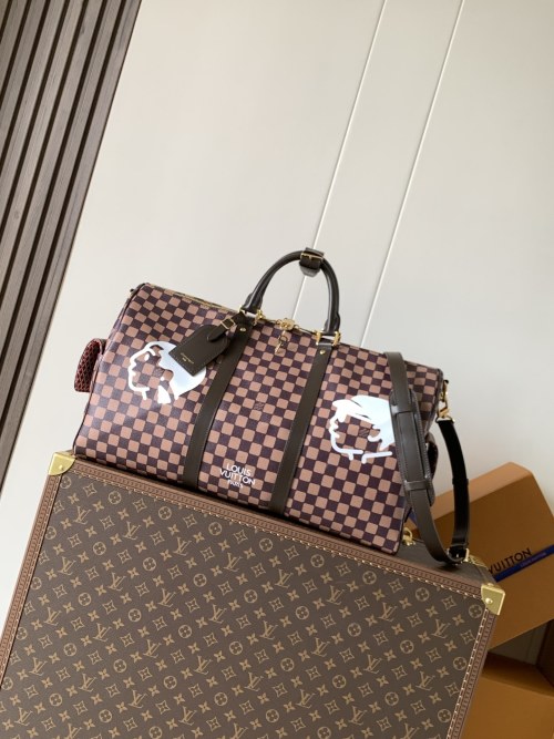 Louis Vuitton Keepall Bandoulière 50 Damier Phriendship Travel Bag 1 Louis Vuitton Keepall Bandoulière 50 Damier Phriendship Travel Bag