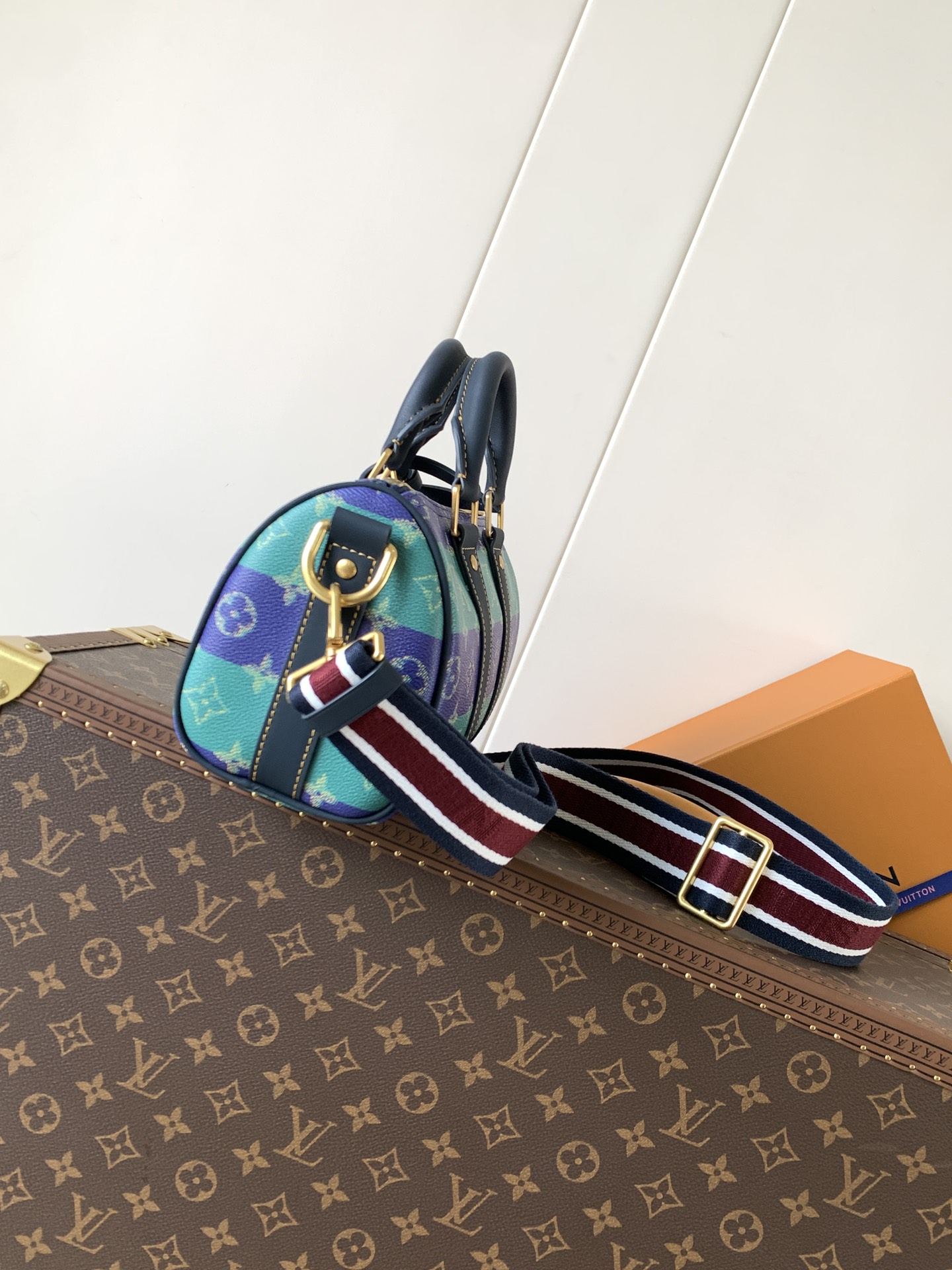 M25786 顶级原单 变码芯片163C 本款 Keepall Bandoulière 25 手袋浓缩经