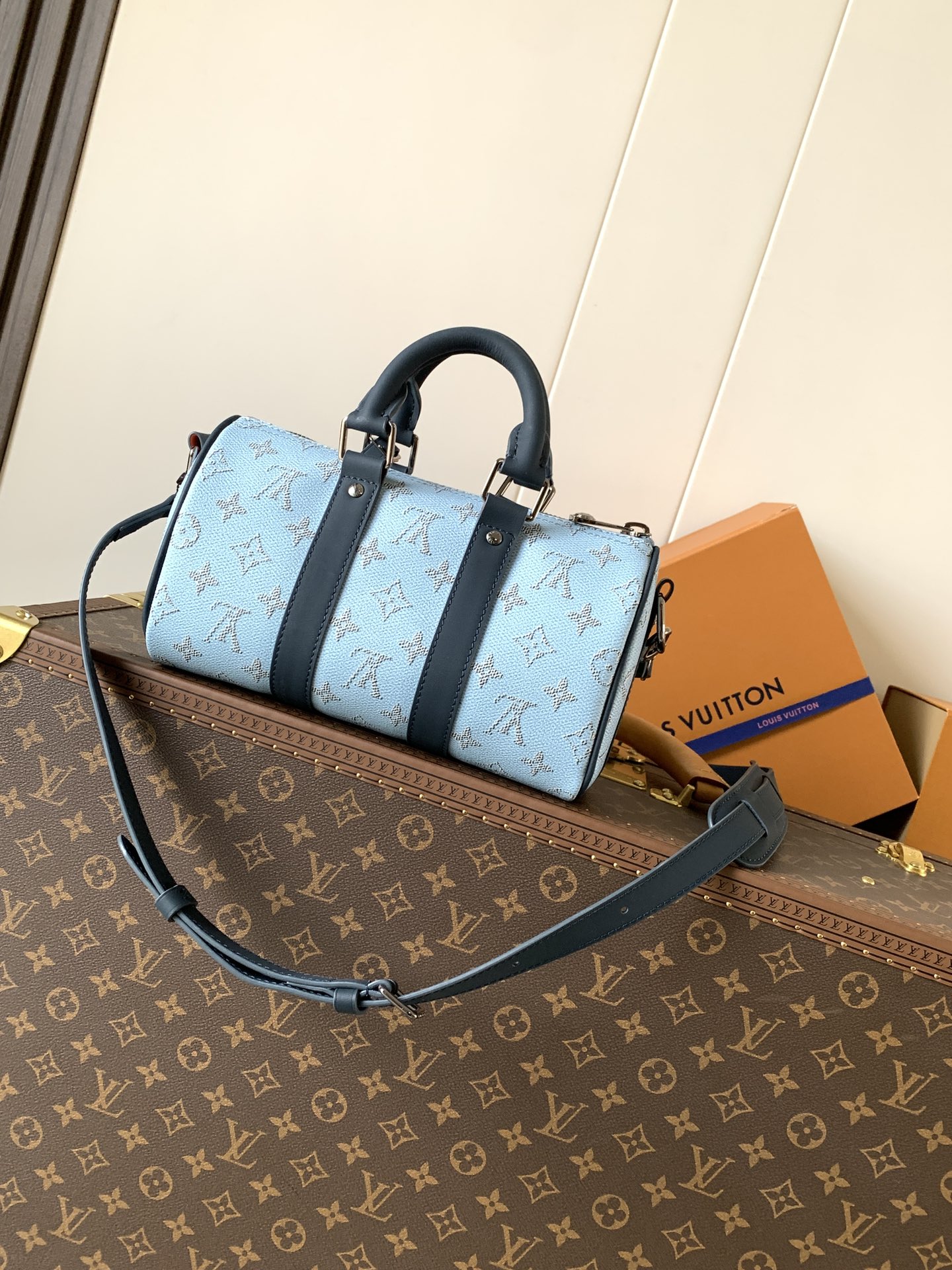 Louis Vuitton M14681蓝色 变码芯片163C【KEEALL