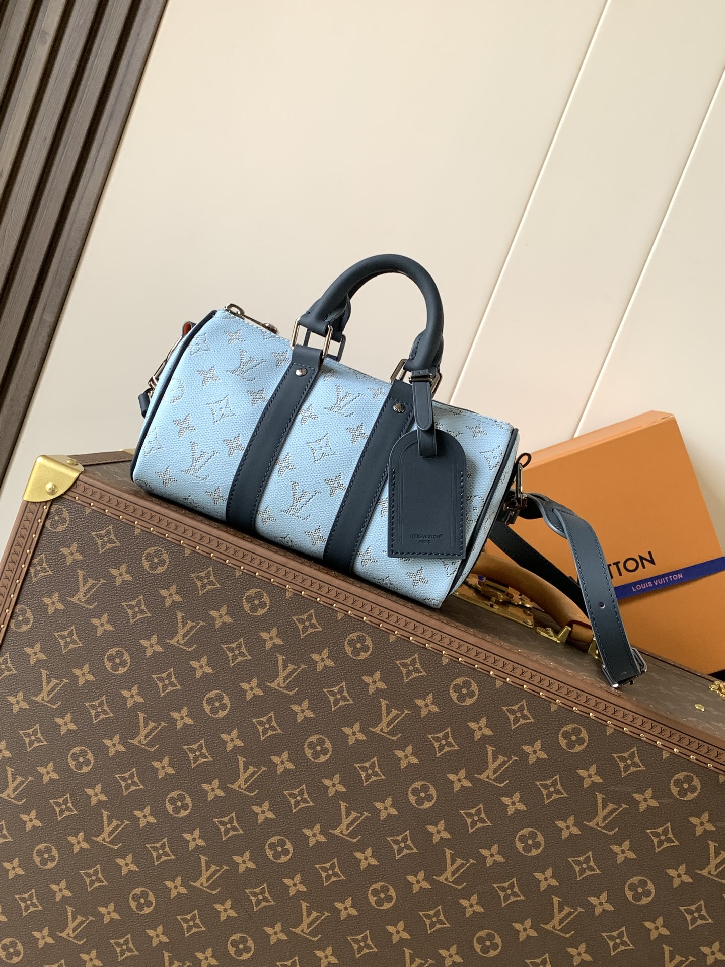 Louis Vuitton M14681蓝色 变码芯片163C【KEEALL