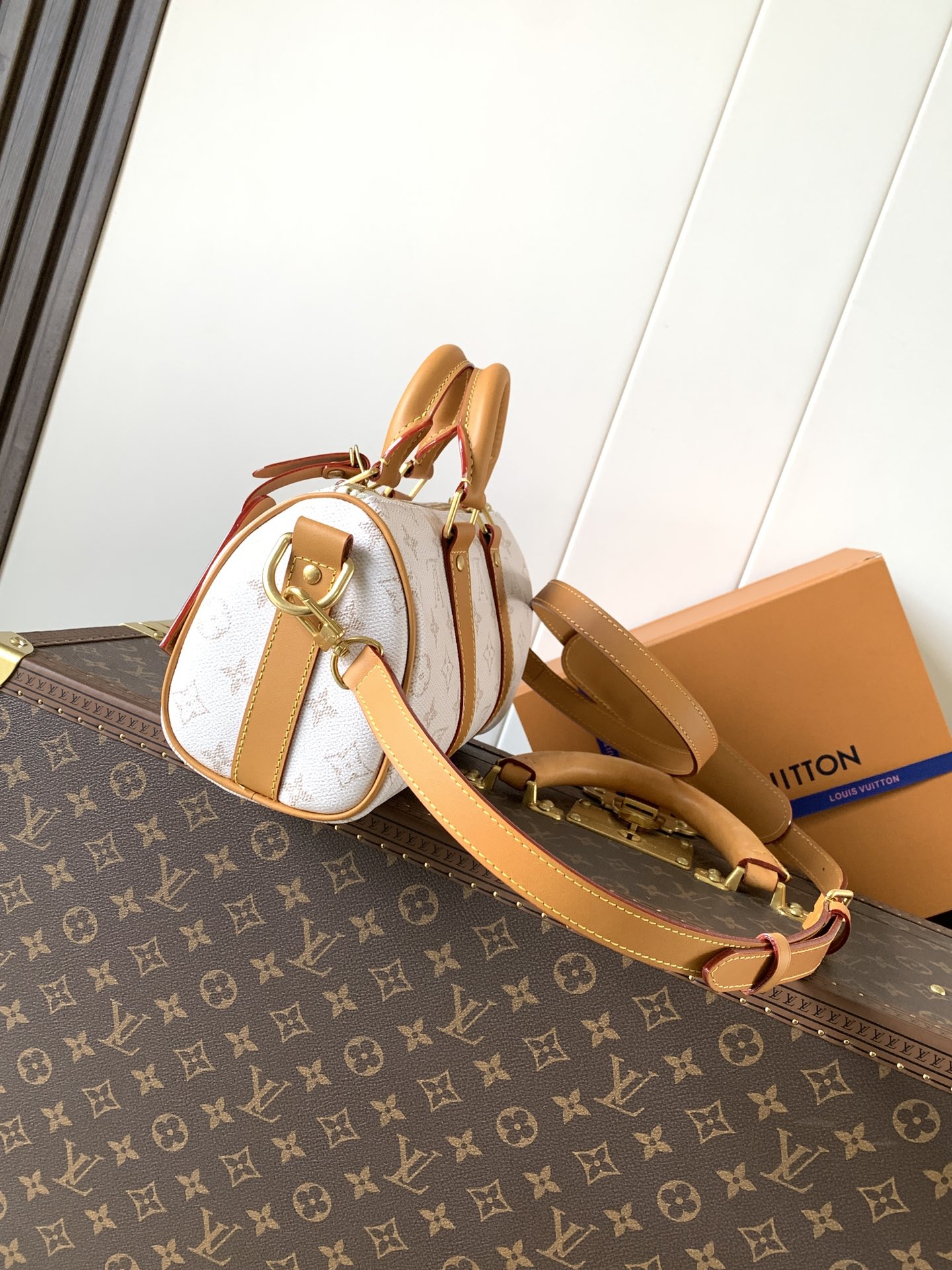 Louis Vuitton M15076白色 变码芯片163C【KEEALL