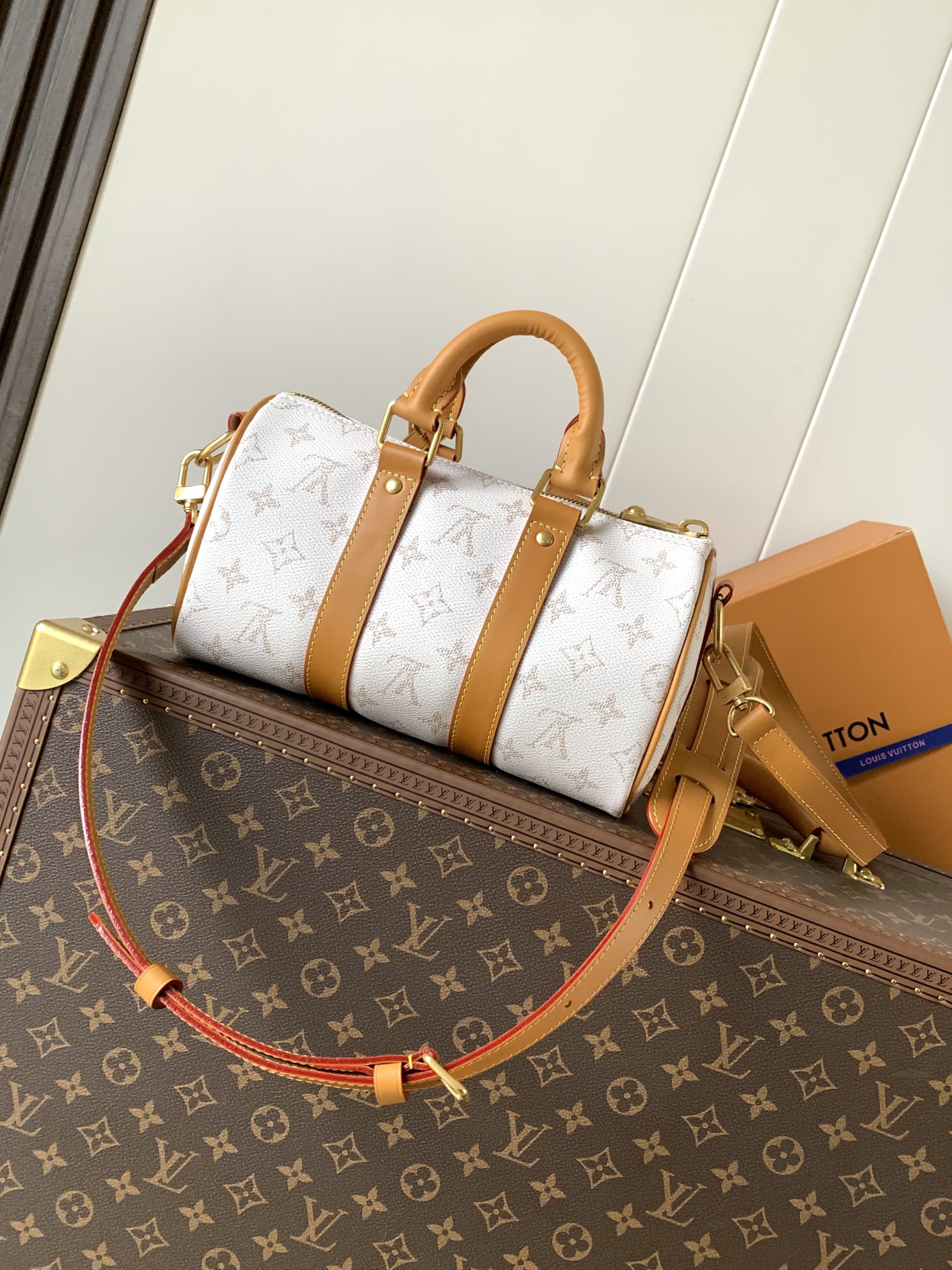 Louis Vuitton M15076白色 变码芯片163C【KEEALL
