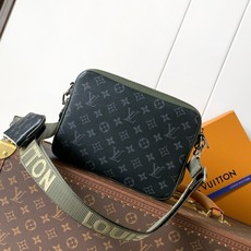 M28628 顶级原单 变码芯片163c 本款 Trio 邮差包结合 Monogram Eclipse 帆布和皮革饰边, M28628 顶级原单 变码芯片163c 本款 Trio 邮差包结合 Monogram Eclipse 帆布和皮革饰边,