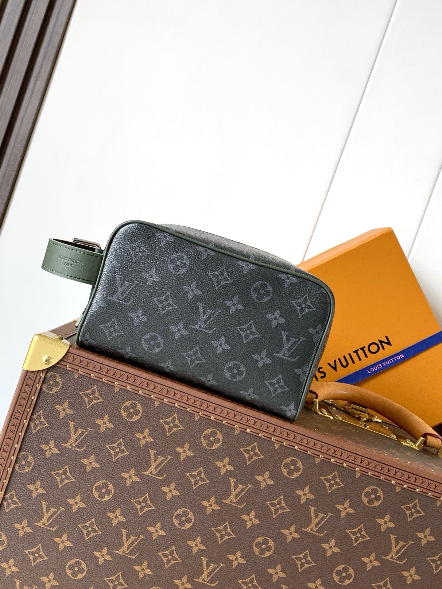 Louis Vuitton Dark Monogram Zip Bag