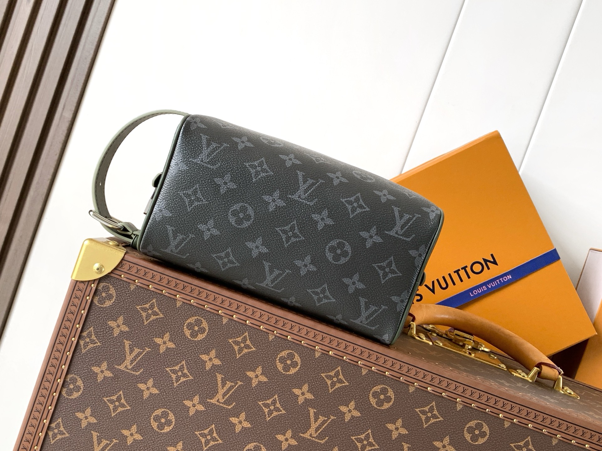 Louis Vuitton Dark Monogram Zip Bag