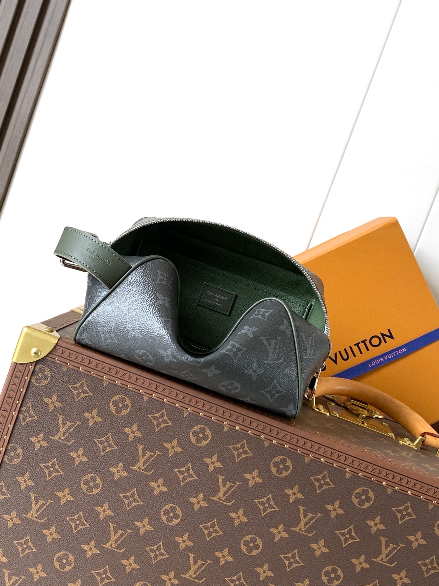 Louis Vuitton Dark Monogram Zip Bag
