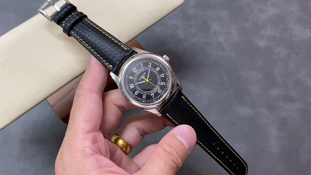 Patek Philippe Watch Blue Calfskin Cowhide Strap