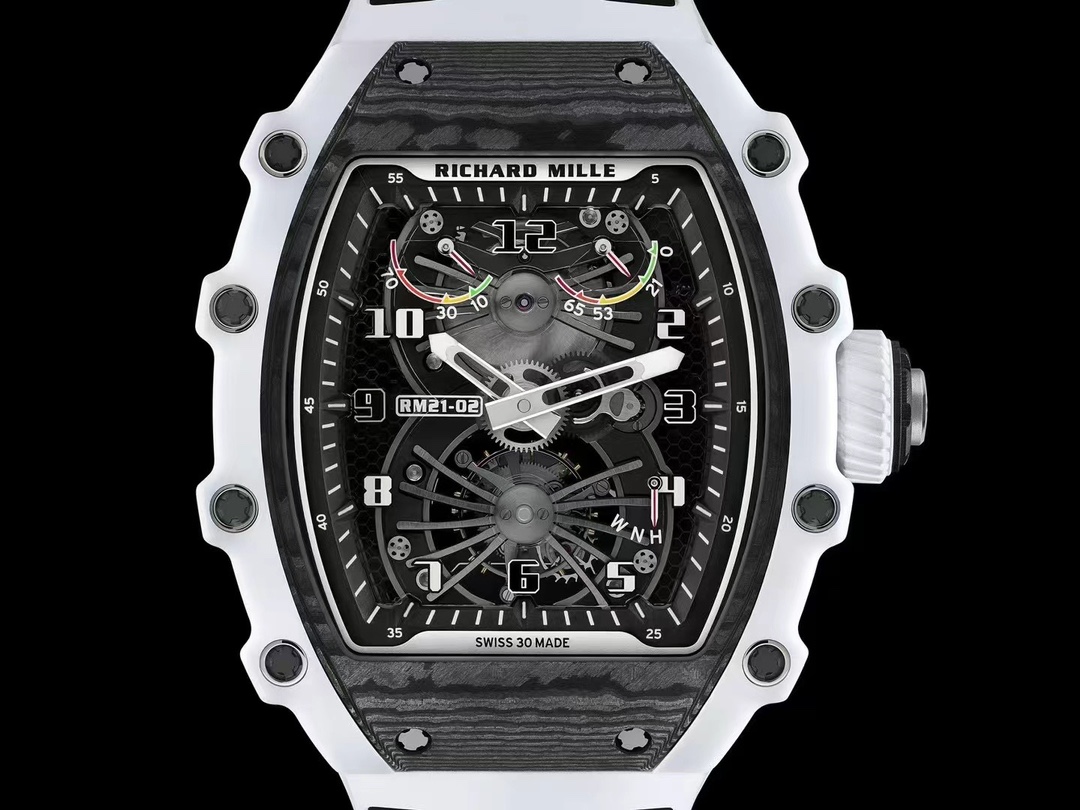 Richard Mille Orologio da Polso Acquista replica
 Nero Bianco Openwork