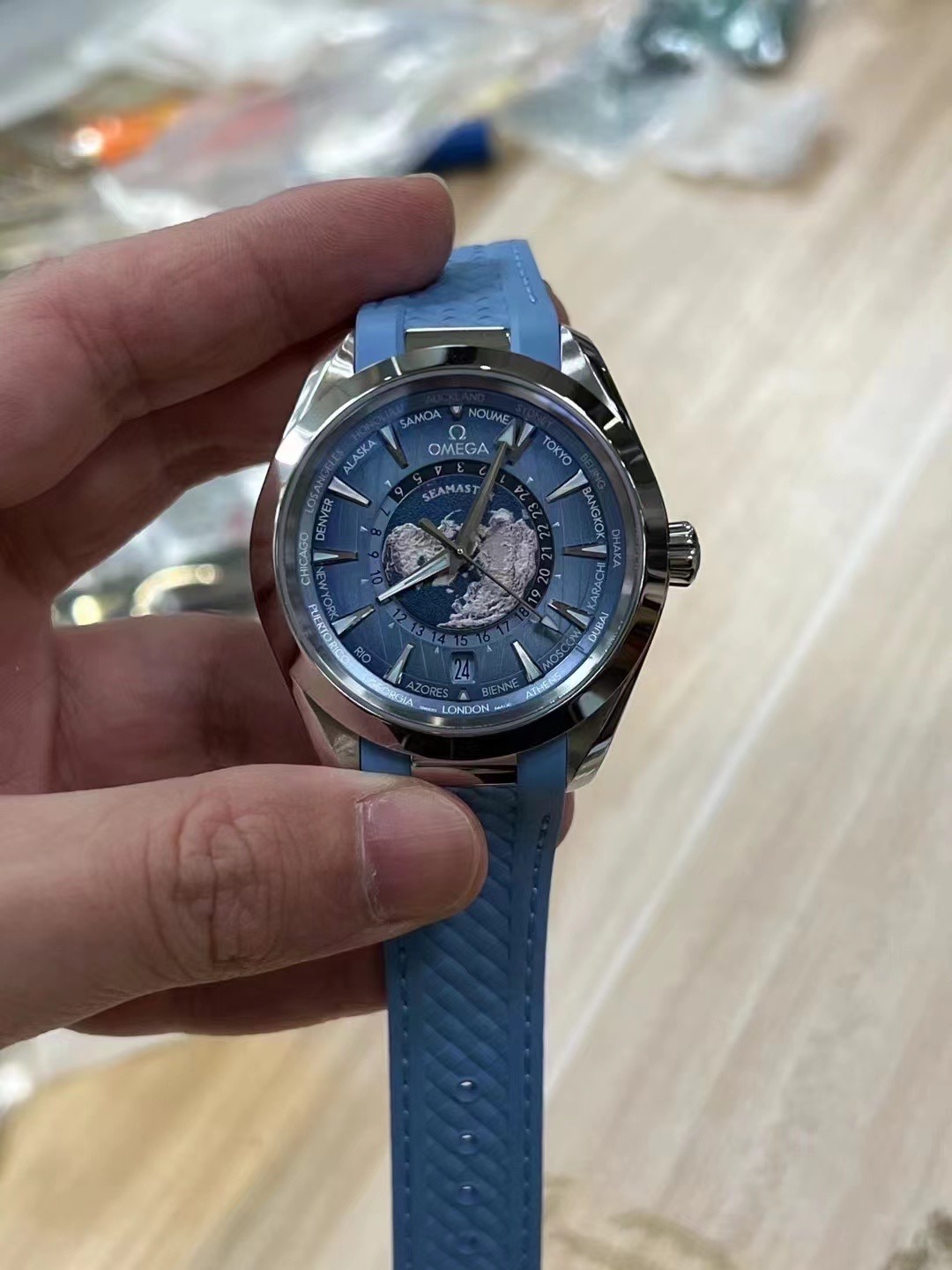 NO:144555,19860909VS 欧米茄冰蓝世界时,,omega,Watch