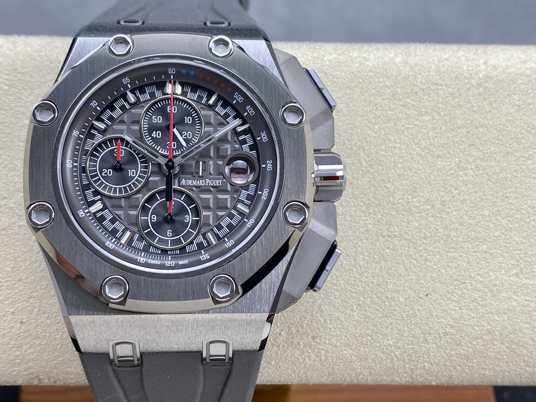 Audemars Piguet Royal Oak Offshore 1: 1
 Orologio da Polso Nero Blu Grigio Platino Rosso Rose Oro rosa Bianco Lucidatura Frosted Gomma Pantaloni da tuta Cinturino in gomma