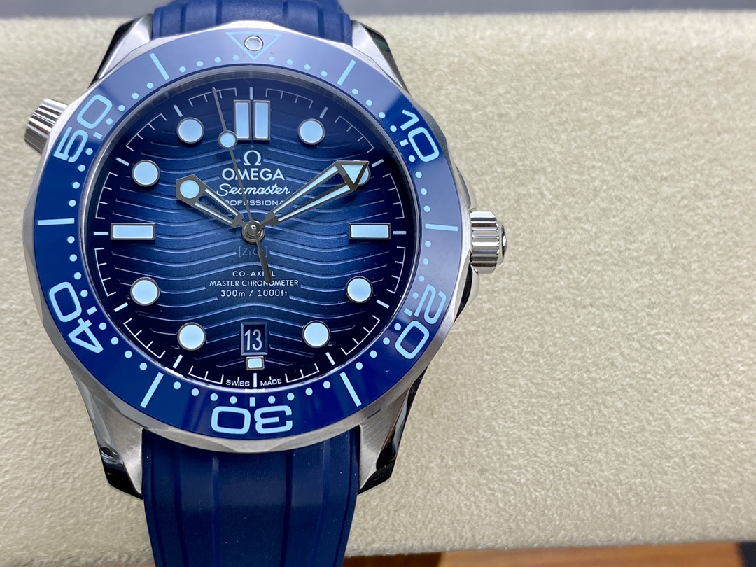 NO:145691,VS Omega Ice Blue Seamari Movement 42mm, omega19860909VS 欧米茄冰蓝海马米 机芯42mm,,omega,Watch