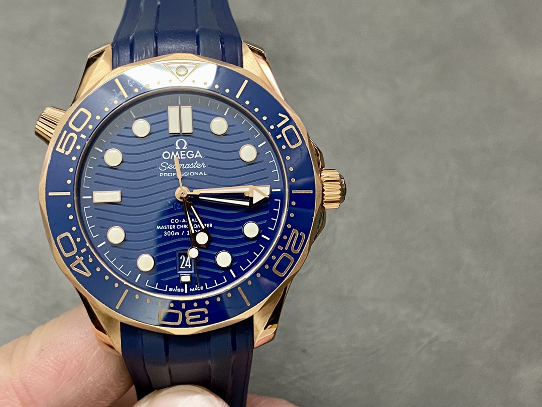 NO:145777,Vs Omega full rose gold seahorse rice 8801 movement 42mm, omega19860909Vs 欧米茄全玫瑰金海马米 8801机芯42mm,,omega,Watch