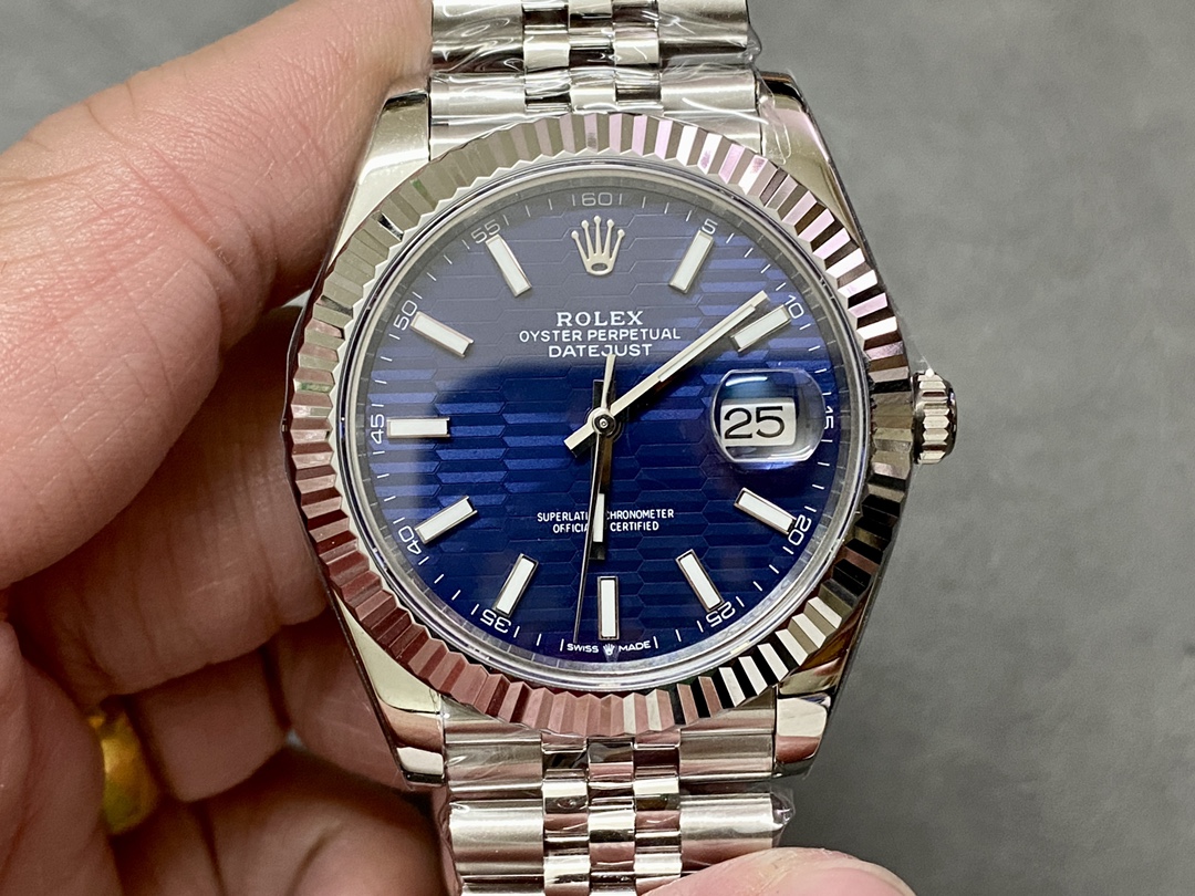 Rolex Datejust Watch Blue Denim Steel Material