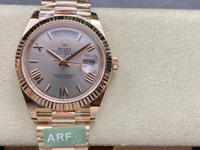 ARF V2 Rolex Day-Date 40mm Rose Gold Tone with 3255 Automatic Movement 1 ARF V2 Rolex Day-Date 40mm Rose Gold Tone with 3255 Automatic Movement