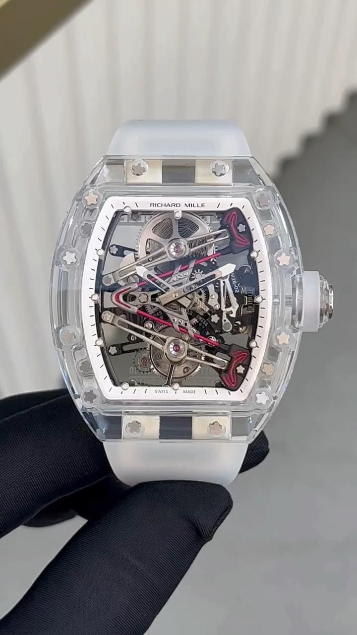 Richard Mille Reloj Rosa Rojo Trabajo abierto