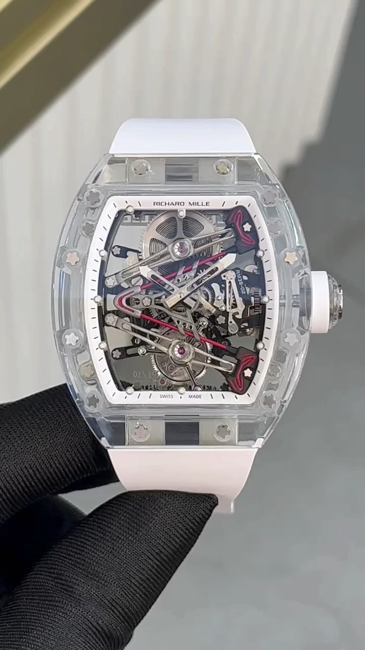 Richard Mille Reloj Rosa Rojo Trabajo abierto