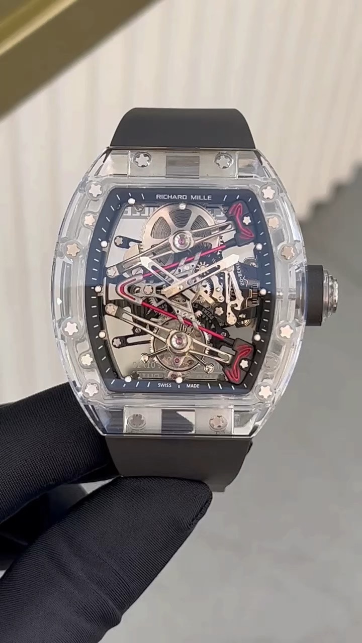 Richard Mille Reloj Rosa Rojo Trabajo abierto