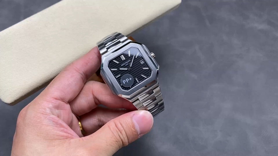 PP+ Patek Philippe Cubitus 5821, 45mm Square Design, Stainless Steel Band Watch