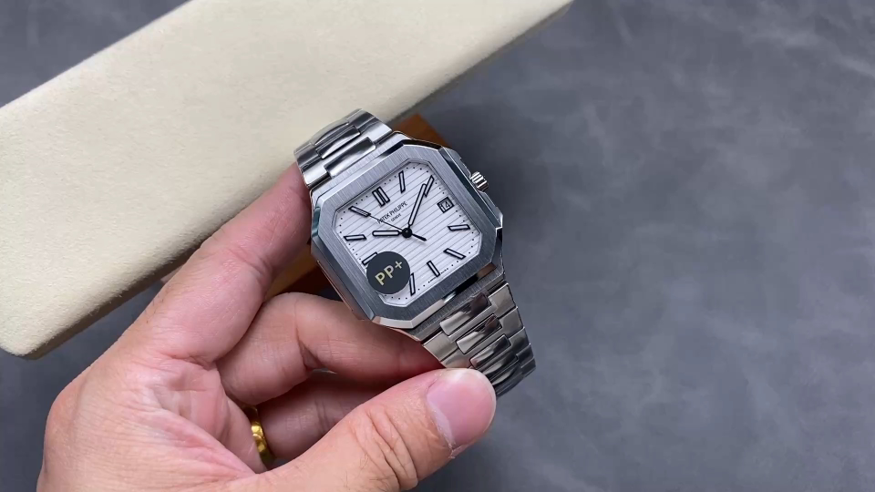 Patek Philippe Cubitus 5821 Square Watch, 45mm Steel Case with Integrated Bracelet