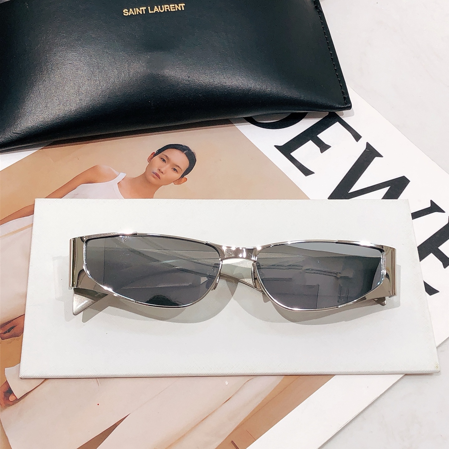 Yves Saint Laurent SL739 Sunglasses - Premium Zeiss Lens, Gold Frame 5 i1742527943466 3802 0 3