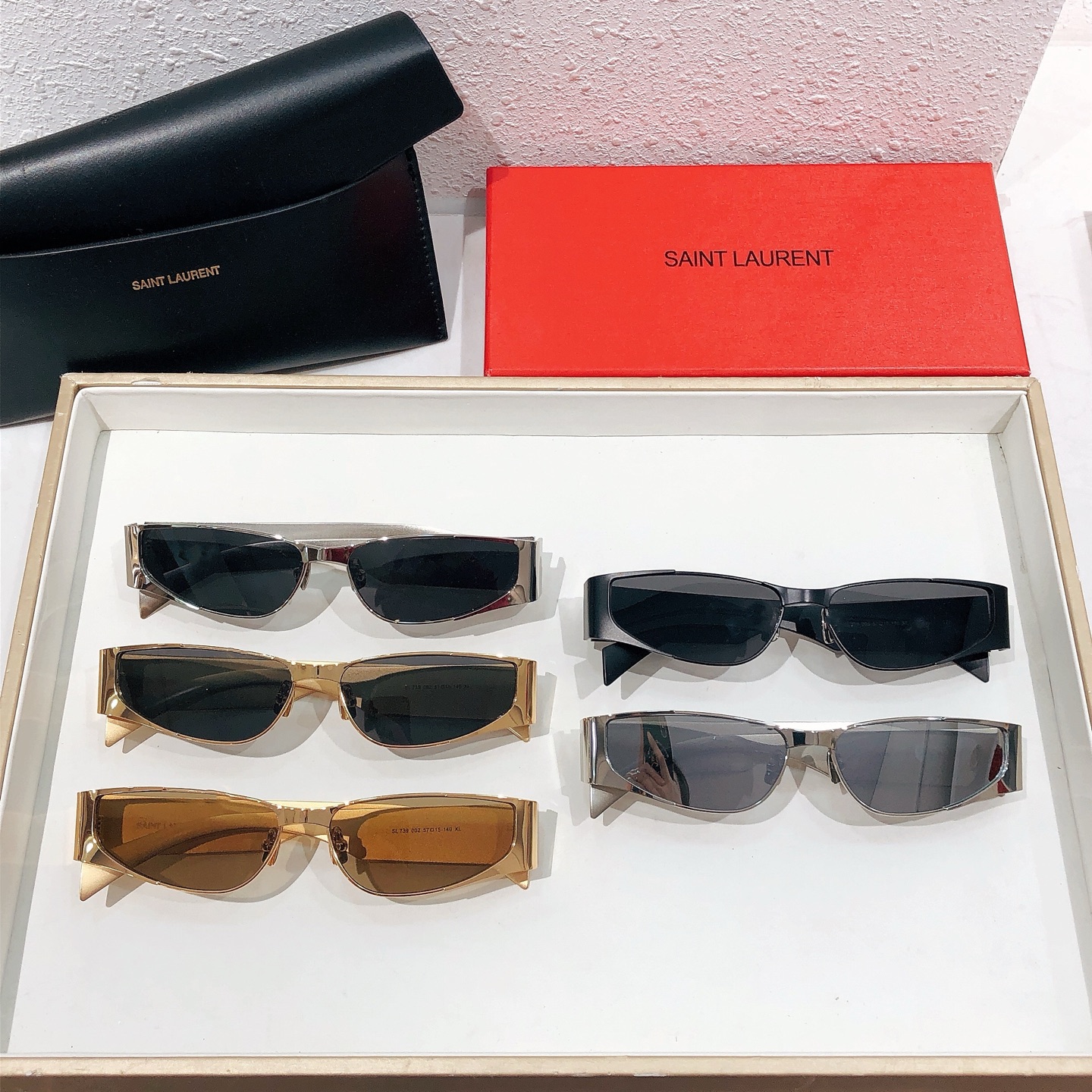 Yves Saint Laurent SL739 Sunglasses - Premium Zeiss Lens, Gold Frame 8 i1742527943504 7994 0 6